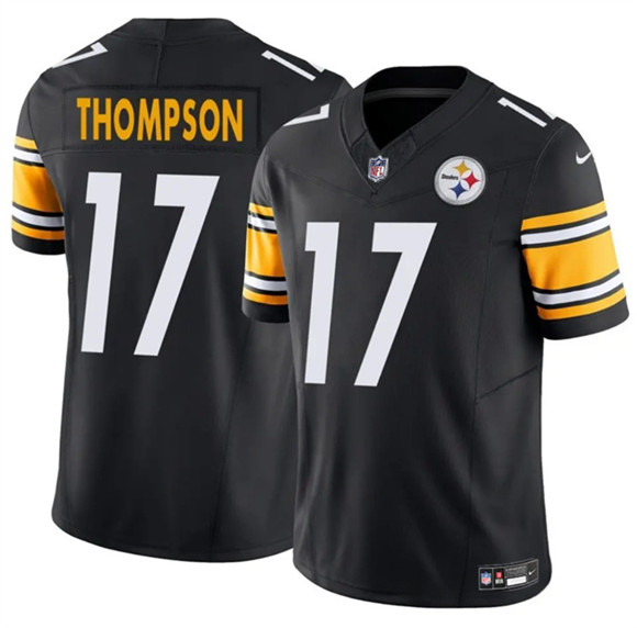 Men's Pittsburgh Steelers #17 Skylar Thompson Black 2025 F.U.S.E. Vapor Untouchable Limited Football Stitched Jersey