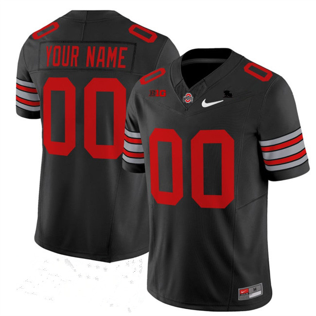 Men's Ohio State Buckeyes Active Player Custom Black F.U.S.E. Vapor Limited Stitched Football Jersey