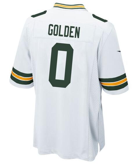 Men's Green Bay Packers #0 Matthew Golden Draft Nike White Player Green Jersey