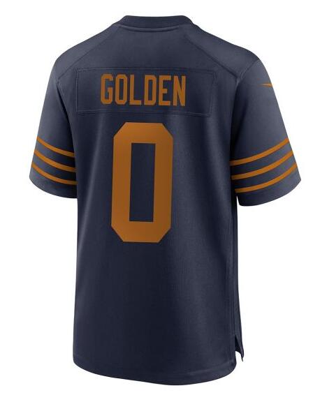 Men's Green Bay Packers #0 Matthew Golden Nike The 1923 Classic Game Navy Jersey