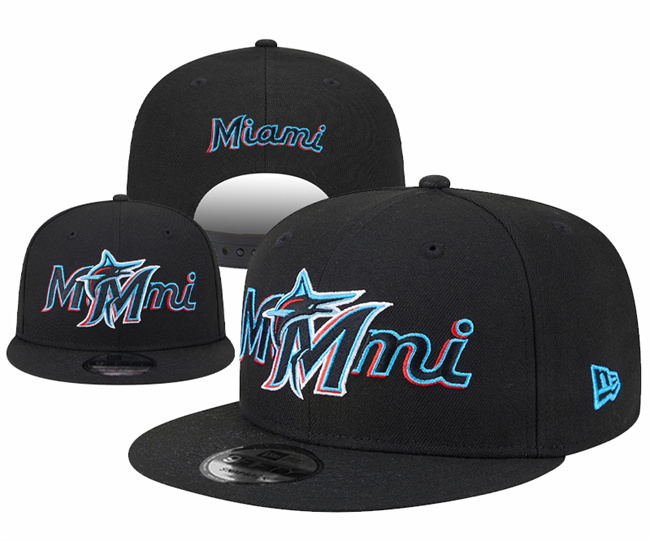Miami Marlins 2025 Stitched Snapback Hats