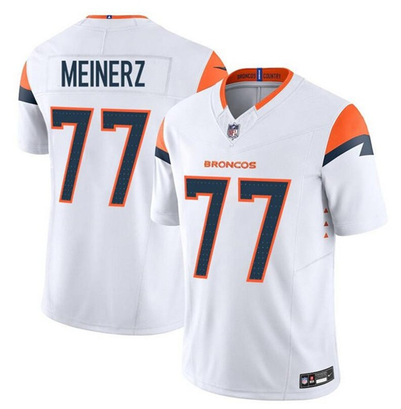 Men's Denver Broncos #77 Quinn Meinerz White F.U.S.E. Vapor Limited Football Stitched Jersey