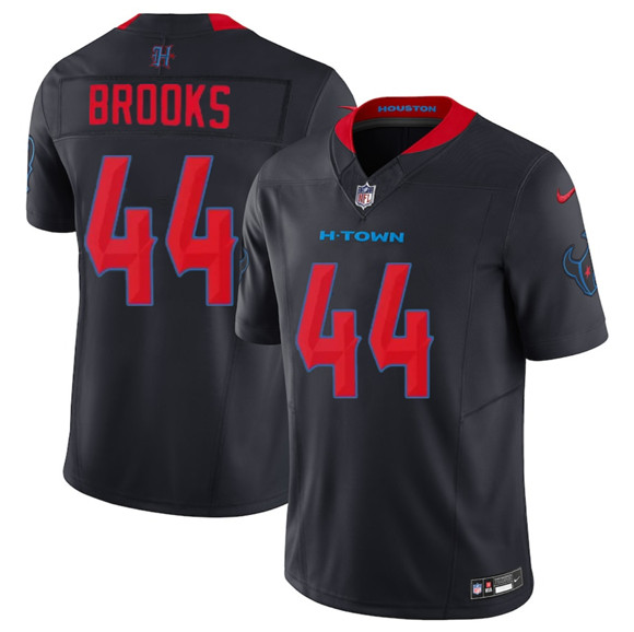 Men's Houston Texans #44 British Brooks Navy 2nd Alternate 2025 F.U.S.E. Vapor Limited Football Stitched Jersey