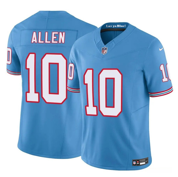 Men's Tennessee Titans #10 Brandon Allen Blue 2025 F.U.S.E. Throwback Vapor Limited Football Stitched Jersey