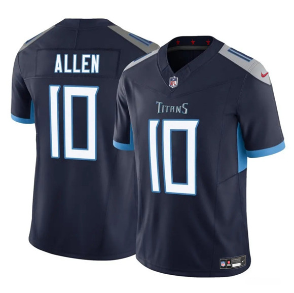 Men's Tennessee Titans #10 Brandon Allen Navy 2025 F.U.S.E. Vapor Limited Football Stitched Jersey
