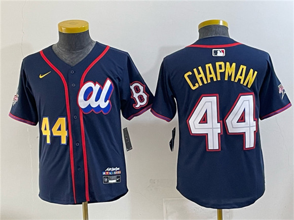 Women's American League #44 Aroldis Chapman Navy 2025 All-Star Edition Limited Stitched Baseball Jersey(Run Small)