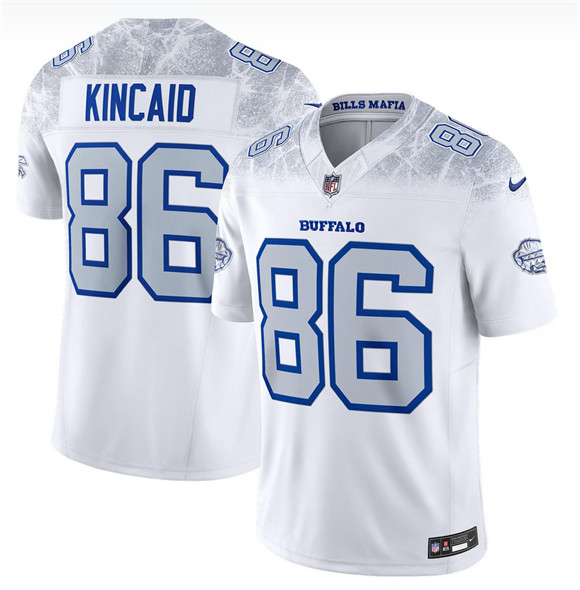 Men's Buffalo Bills #86 Dalton Kincaid White 2025 F.U.S.E. “Rivalries” Vapor Limited Football Stitched Jersey