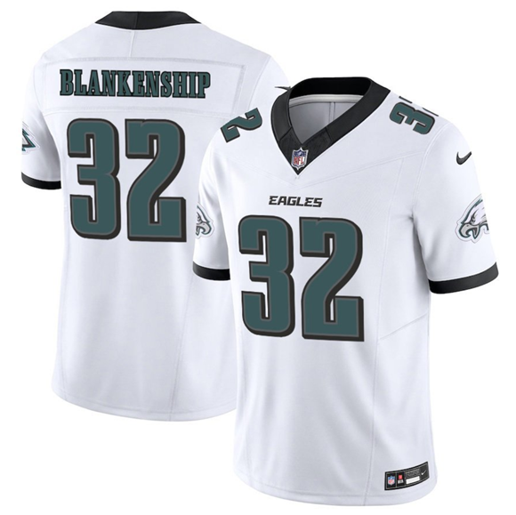 Men's Philadelphia Eagles #32 Reed Blankenship White 2025 F.U.S.E. Vapor Untouchable Limited Football Stitched Jersey