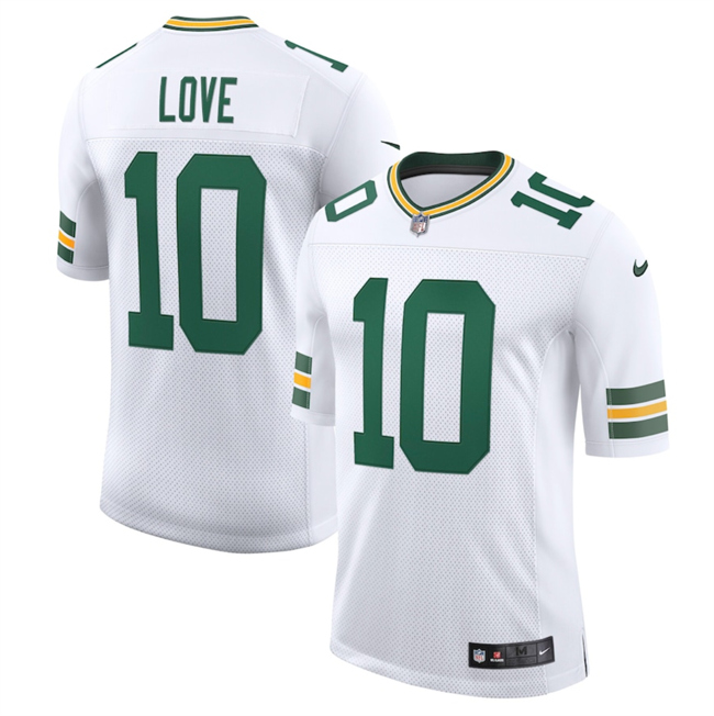 Men's Green Bay Packers #10 Jordan Love White 2025 New Vapor Untouchable Limited Football Stitched Jersey