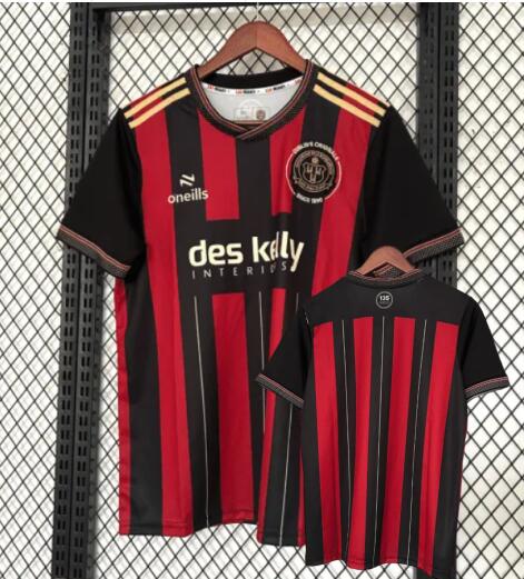 Men's Bohemian FC 2025-26 Red Blank Home shirts Soccer Jerseys