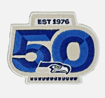 Seattle Seahawks 50th Anniversary Jerseys Patch