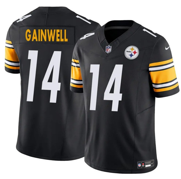 Men's Pittsburgh Steelers #14 Kenneth Gainwell Black 2025 F.U.S.E. Vapor Untouchable Limited Football Stitched Jersey