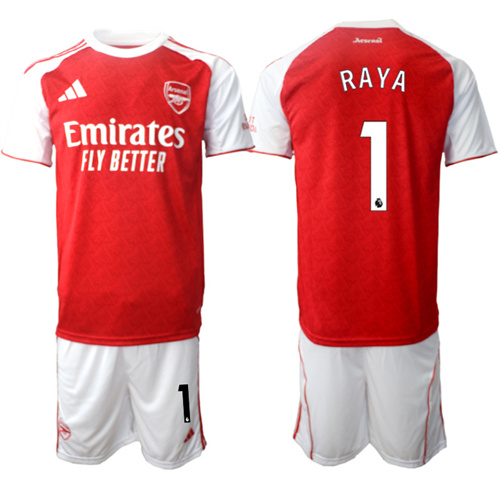 Men's Arsenal #1 RAYA 2025-26 home Suit Soccer Jerseys