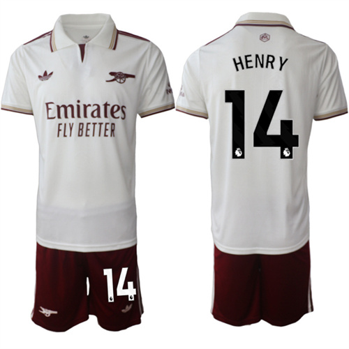 Men's Arsenal #14 HENRY 2025-26 Away 2nd Suit Soccer Jerseys