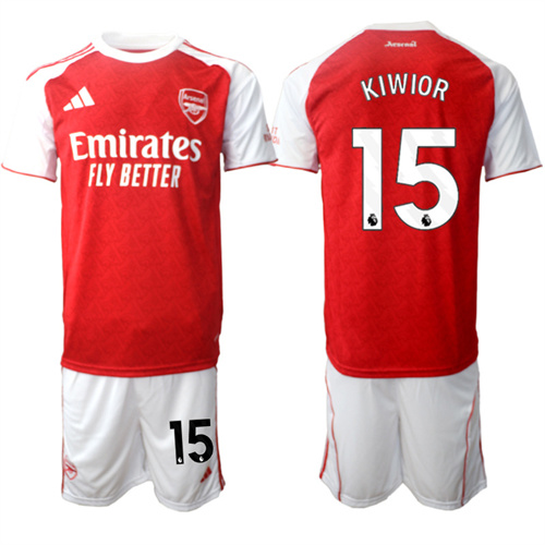 Men's Arsenal #15 KIWIOR 2025-26 home Suit Soccer Jerseys