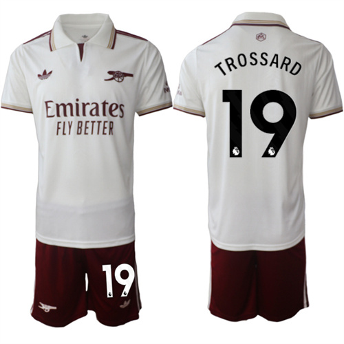 Men's Arsenal #19 TROSSARD 2025-26 Away 2nd Suit Soccer Jerseys