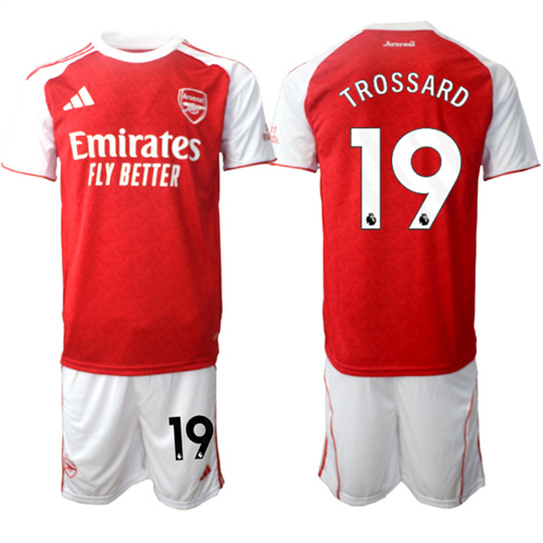 Men's Arsenal #19 TROSSARD 2025-26 home Suit Soccer Jerseys