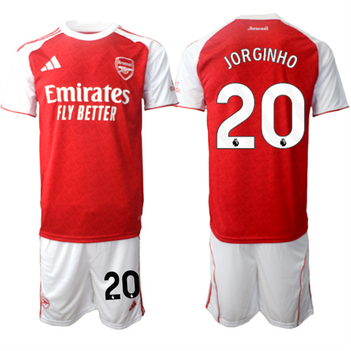 Men's Arsenal #20 JORGINHO 2025-26 home Suit Soccer Jerseys
