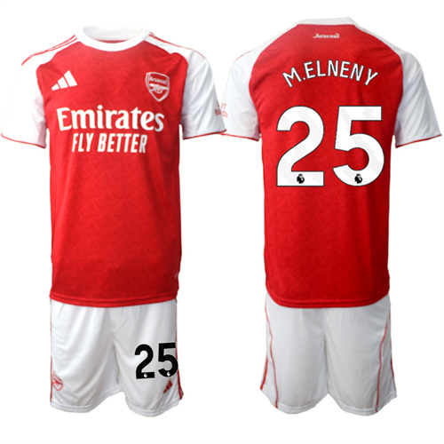 Men's Arsenal #25 M.ELNEY 2025-26 home Suit Soccer Jerseys