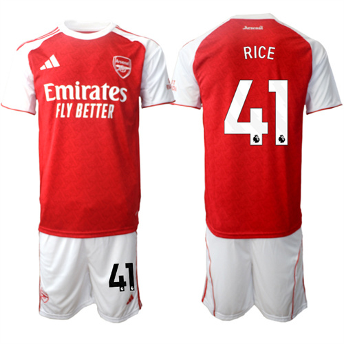 Men's Arsenal #41 RICE 2025-26 home Suit Soccer Jerseys