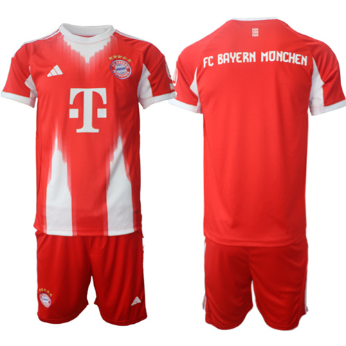 Men's Bayern München Blank 2025-26 home Suit Soccer Jerseys