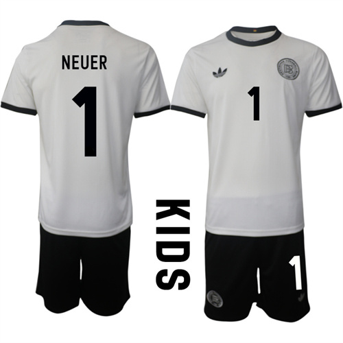 Youth Germany #1 NEUER 2025-26 home Kids Suit Soccer Jerseys