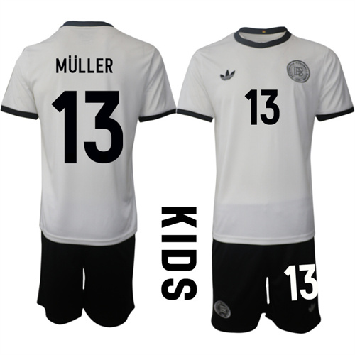 Youth Germany #13 MULLER 2025-26 home Kids Suit Soccer Jerseys