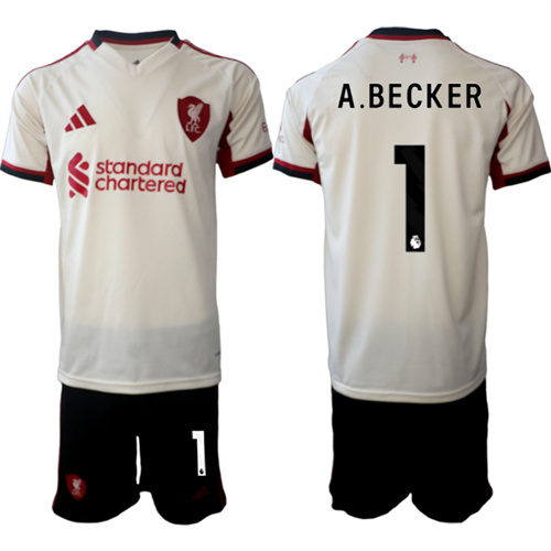 Men's Liverpool #1 A.BECKER 2025-26 away Suit Soccer Jerseys