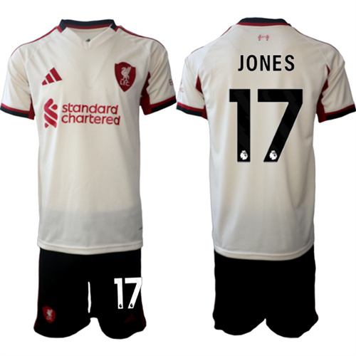 Men's Liverpool #17 JONES 2025-26 away Suit Soccer Jerseys