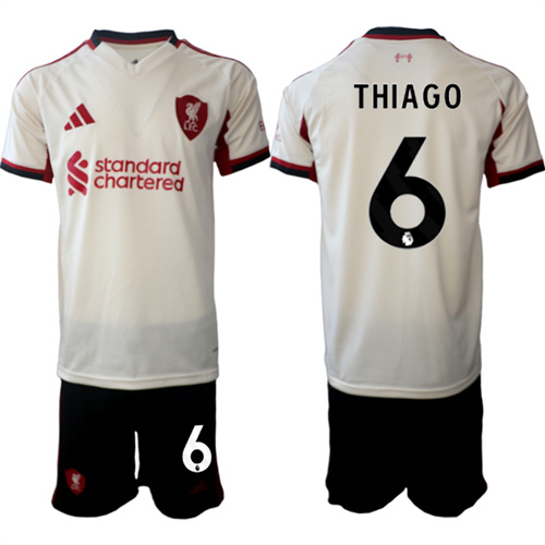 Men's Liverpool #6 THIAGO 2025-26 away Suit Soccer Jerseys