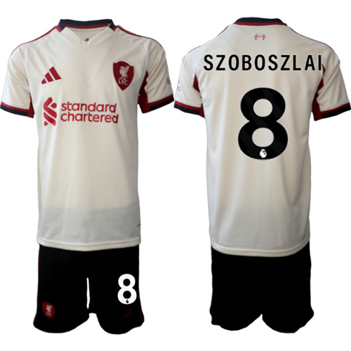 Men's Liverpool #8 SZOBOSZLAI 2025-26 away Suit Soccer Jerseys