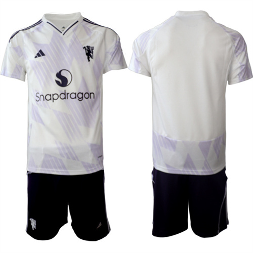 Men's Manchester United Blank 2025-26 Away Suit Soccer Jerseys