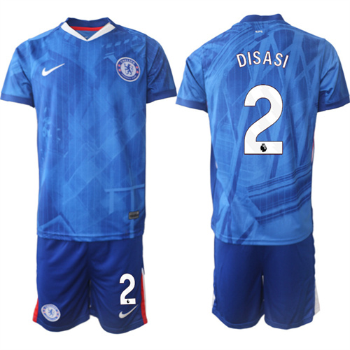 Men's Chelsea FC #2 DISASI 2025-26 home Suit Soccer Jerseys