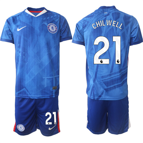 Men's Chelsea FC #21 CHILWELL 2025-26 home Suit Soccer Jerseys
