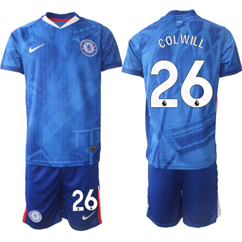 Men's Chelsea FC #26 COLWILL 2025-26 home Suit Soccer Jerseys