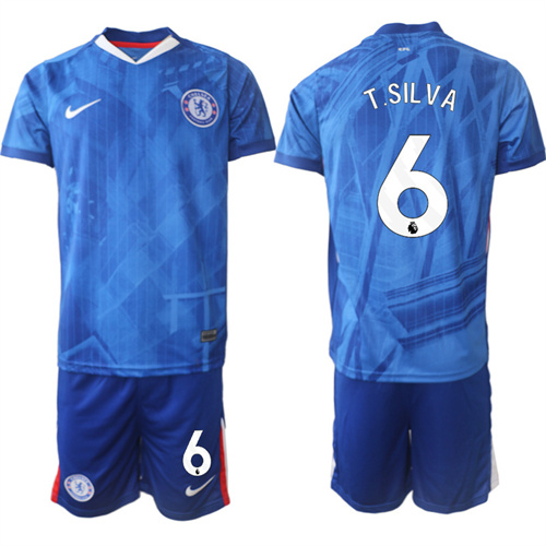 Men's Chelsea FC #6 T. SILVA 2025-26 home Suit Soccer Jerseys
