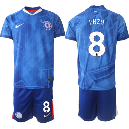 Men's Chelsea FC #8 ENZO 2025-26 home Suit Soccer Jerseys