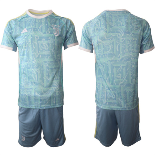 Men's Juventus FC Blank 2025-26 away Suit Soccer Jerseys