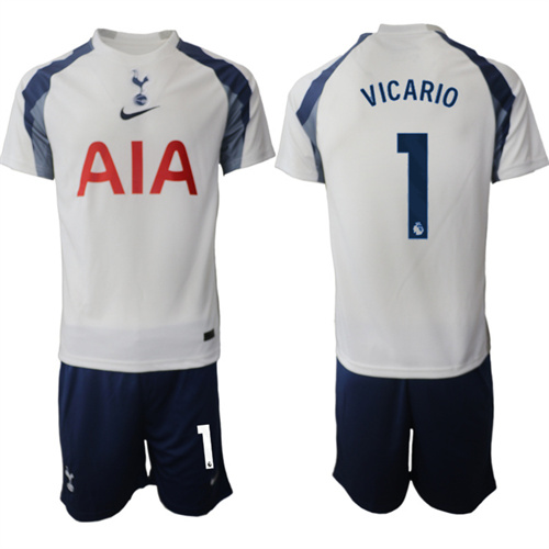 Men's Tottenham Hotspur #1 VICARIO 2025-26 home Suit Soccer Jerseys