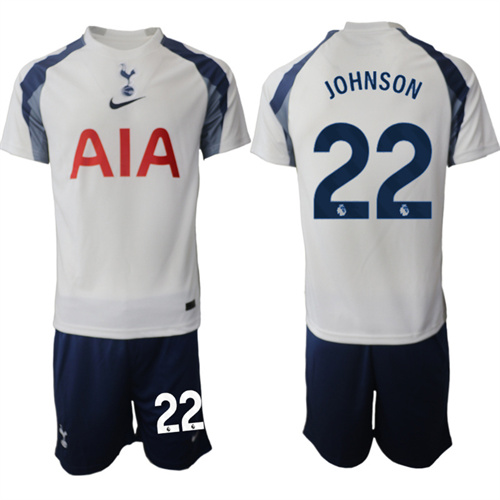 Men's Tottenham Hotspur #22 JOHNSON 2025-26 home Suit Soccer Jerseys