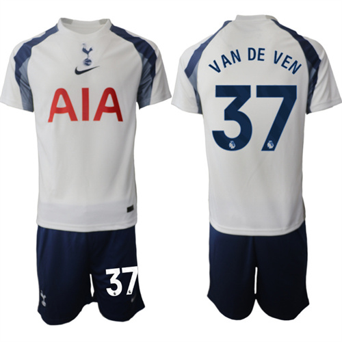 Men's Tottenham Hotspur #37 VAN DE VEN 2025-26 home Suit Soccer Jerseys