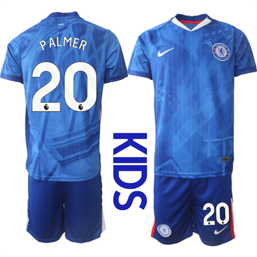 Youth Chelsea FC #20 PALMER 2025-26 home Kids Suit Soccer Jerseys