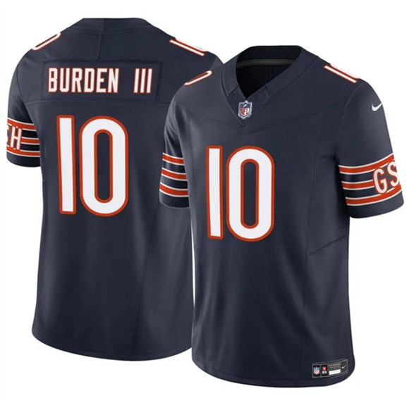Men's Chicago Bears #10 Luther Burden III Navy 2025 F.U.S.E. Vapor Untouchable Limited Football Stitched Jersey