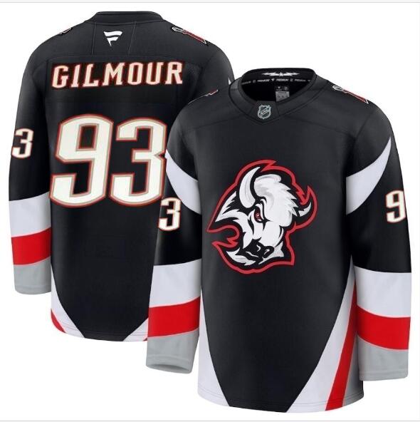 Men's Buffalo Sabres #93 Doug Gilmour Fanatics Alternate Stitched Hockey Jersey