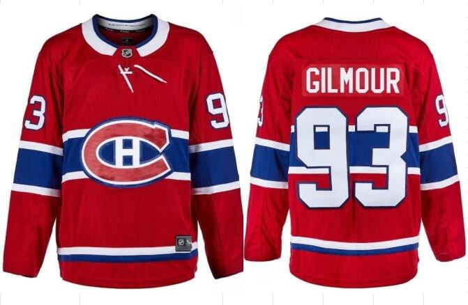 Men's Montreal Canadiens #93 Doug Gilmour Home Red Fanatics Breakaway Jersey