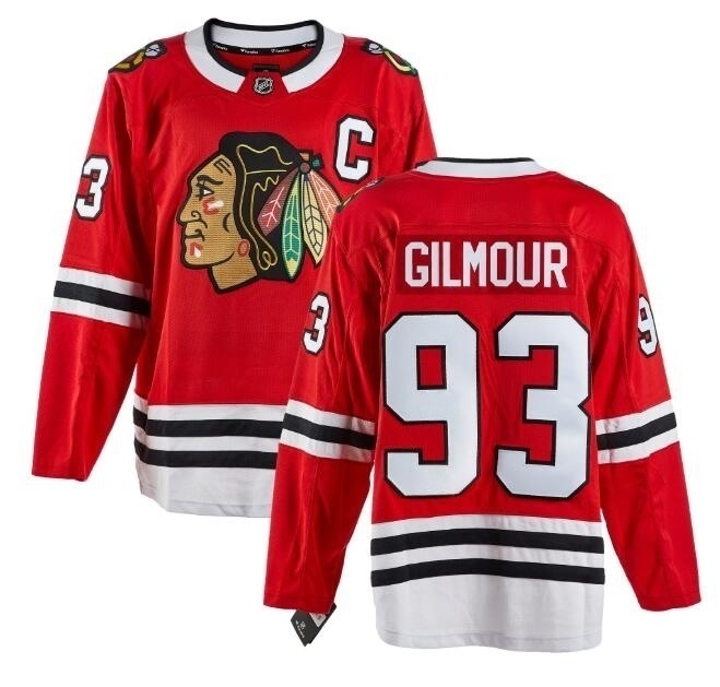 Men's Chicago Blackhawks #93 Doug Gilmour Home Red Fanatics Player Jerseys