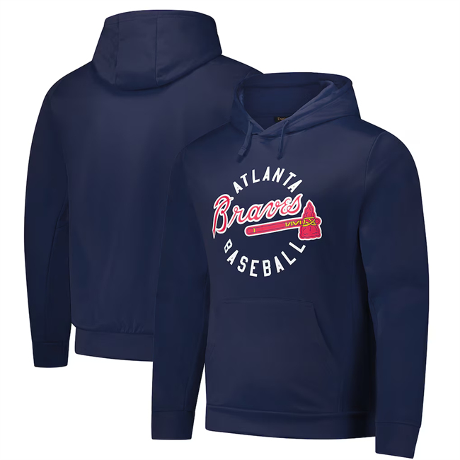 Men's Atlanta Braves Navy Dunbrooke Champion Pullover Hoodie
