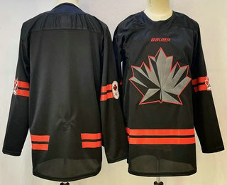 Men's Canada Hockey Blank Black 2026 Stitched Jersey