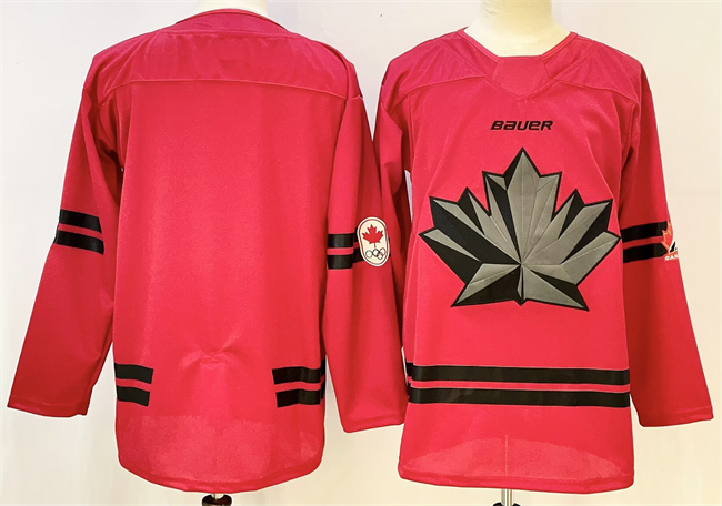 Men's Canada Hockey Blank Red 2026 Stitched Jersey