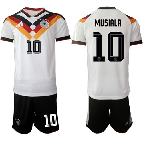 Men's Germany #10 MUSIALA National Team FIFA x World Cup 2026 Home White On Field Jersey
